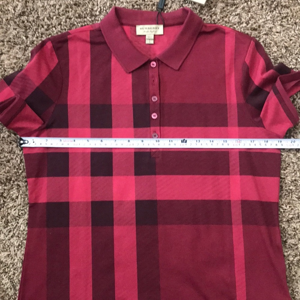 Authentic Burberry Exploded Check Print Polo Shirt - Picture 7 of 8